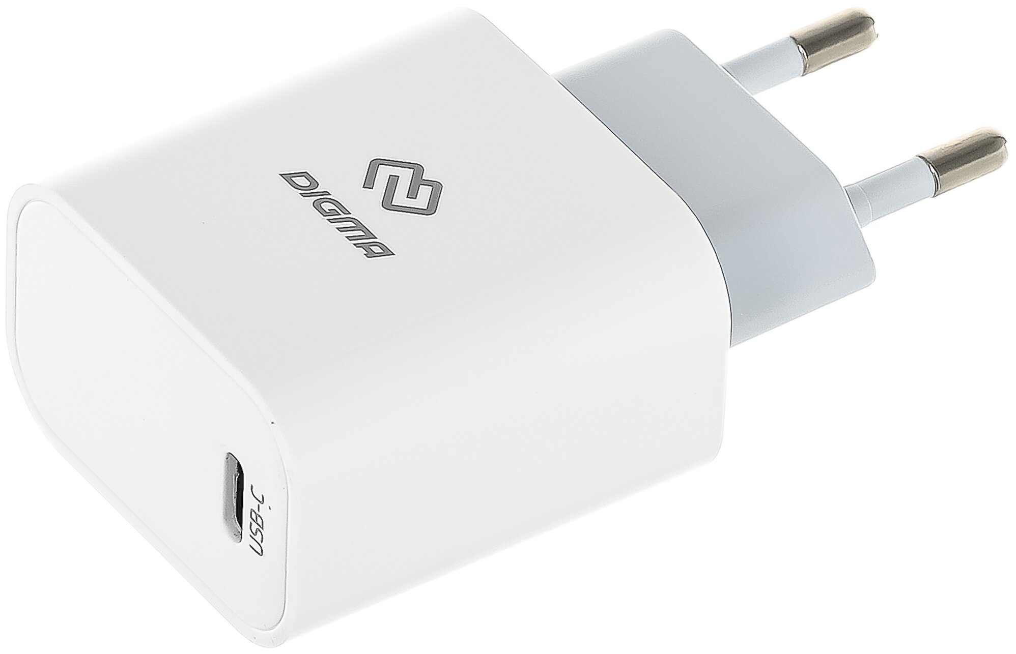 Сетевое зарядное устройство Digma DGW3C, USB-C, 3A, белый [dgw3c0f010wh]