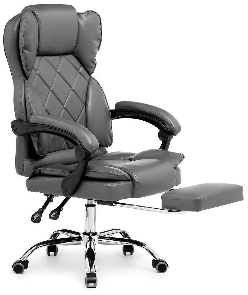 Компьютерное кресло Woodville Kolson для руководителя, обивка: искусственная кожа, цвет: gray