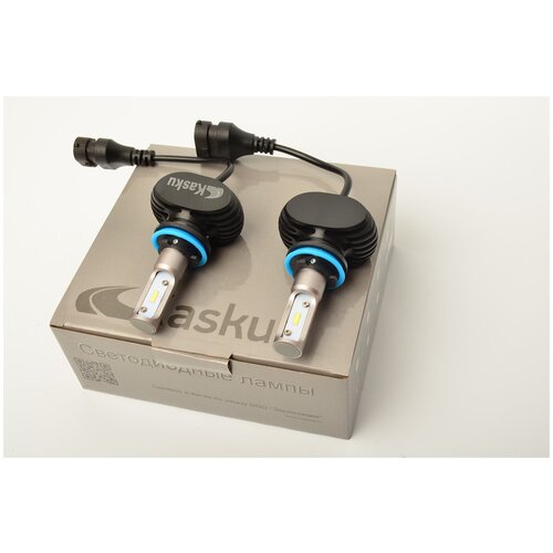 Лампа автомобильная светодиодная Kasku H11 25 Вт, 9-36 В, 3500 LM, 6500 K