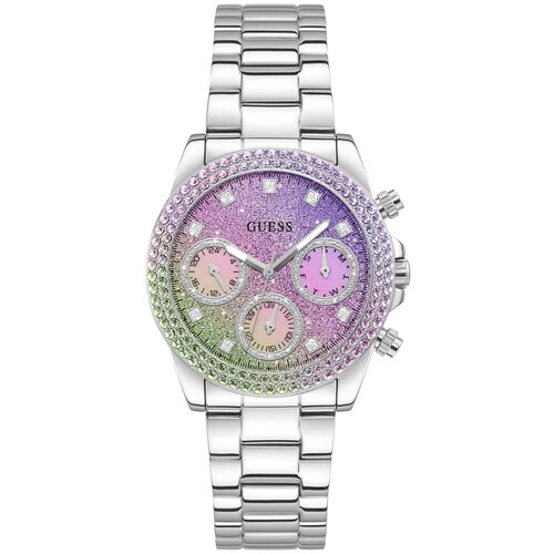 фото Наручные часы guess наручные часы guess dress sol, фиолетовый, серебряный
