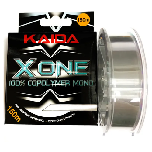 Монофильная леска KAIDA X-One серая 150м 0,20mm 5.40kg\11.90lb монофильная леска для рыбалки kaida ks line 1шт по 650м 0 23мм 5 45кг