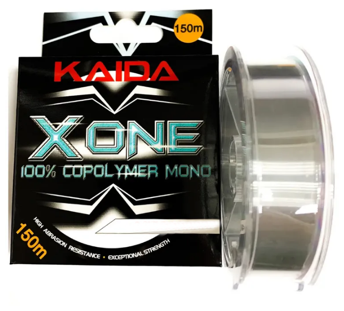 Монофильная леска KAIDA X-One серая 150м 0,12mm 2.16kg