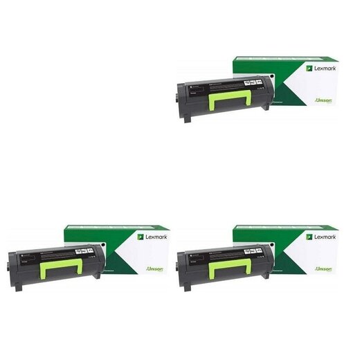 Lexmark Картриджи комплектом Lexmark B245H00-3PK B240HA0 черный 18K 117624₽