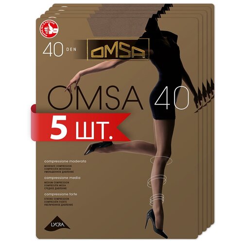 Колготки женские Omsa OMSA 40 Daino 4 (спайка 5 шт.)