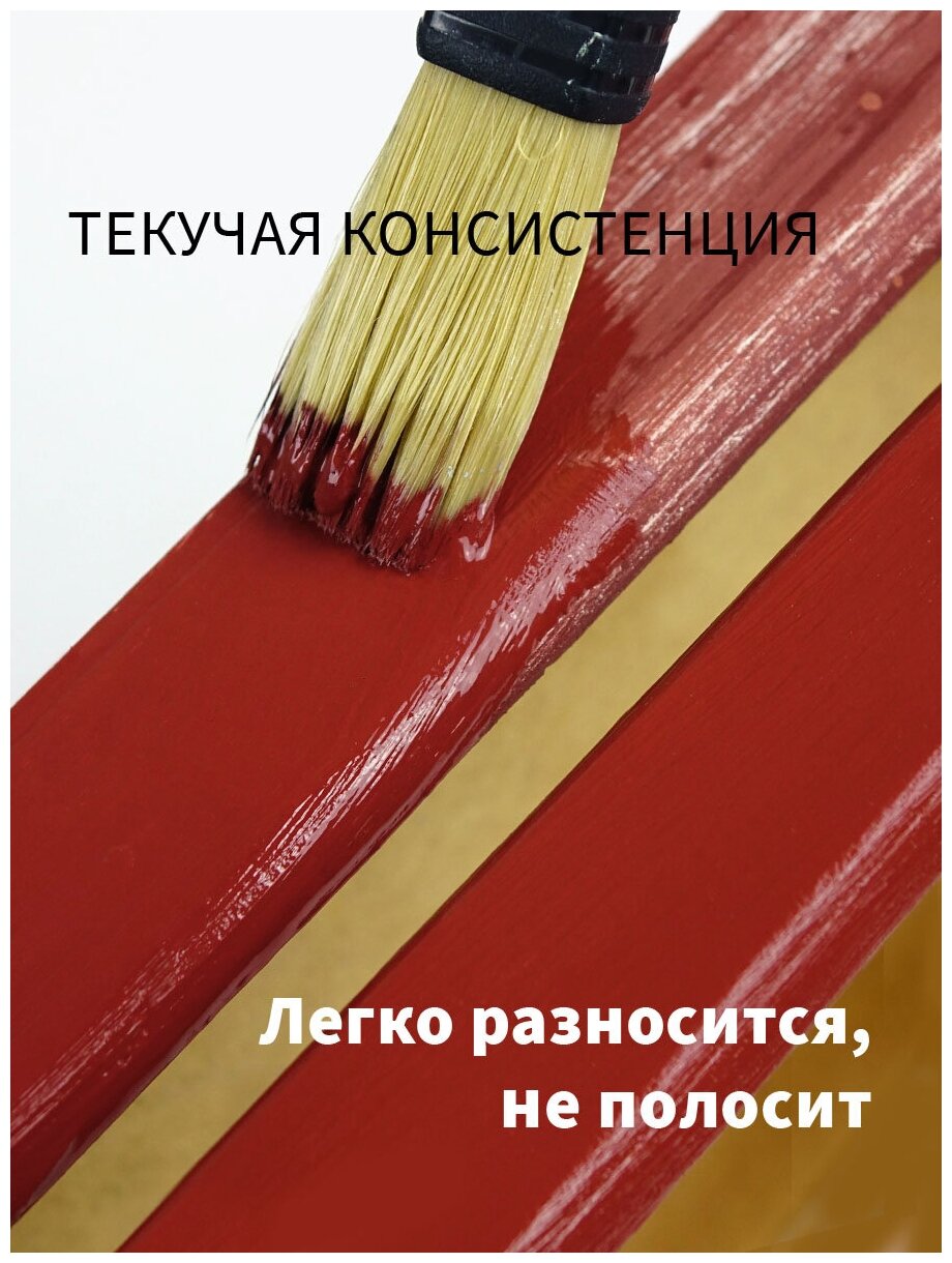 Краска для мебели и дверей del Brosco акриловая меловая матовая, 250 мл, Сумеречный Серый - фотография № 9