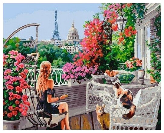 Парижанки живопись на холсте 40*50см