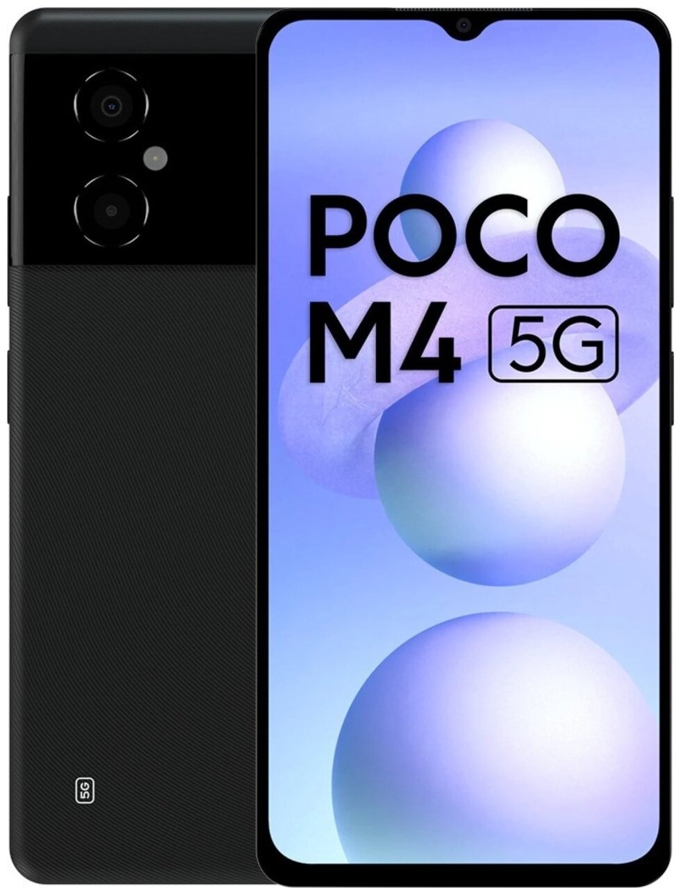 Смартфон POCO M4 5G 4+64 L19P/Power Black|6.58"FHD+/IPS/MTK700/And12/13+2MP/8MP/NFC/5000mAh