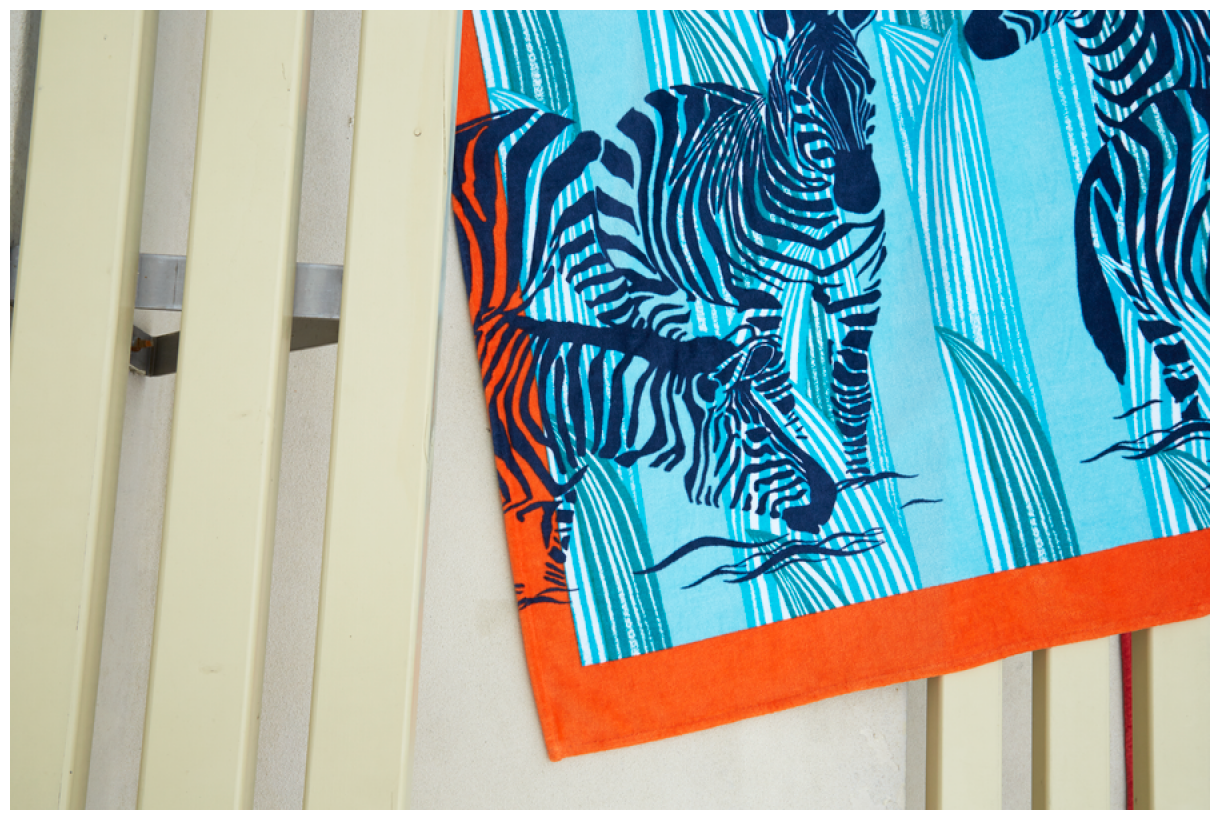 Полотенце пляжное Yves Delorme Zebra Multi Color 102x170 см - фотография № 2
