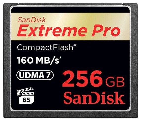 Карта памяти Sandisk Extreme Pro CompactFlash 256Gb (160/140 Mb/s)