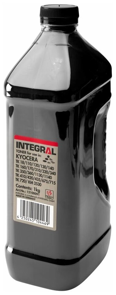 Тонер INTEGRAL (I-35) универсальный для Kyocera (1кг/фл.)