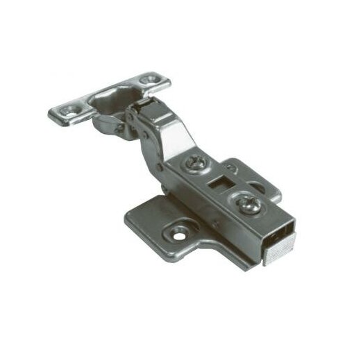 Петля для вложенных дверок mini с доводчиком и регулируемой площадкой (Диаметр чашечки 26 мм) Clip-On