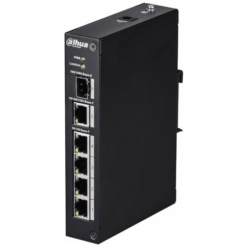 Коммутатор Dahua DH-PFS3106-4T 4x100Mb 1G неуправляемый 903400₽