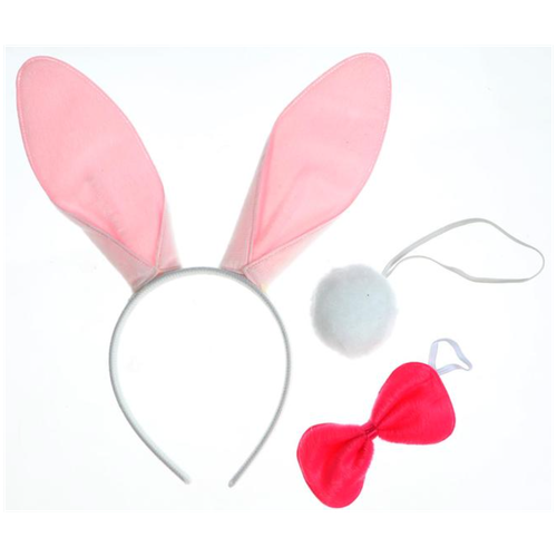 фото Карнавальный набор страна карнавалия, размер универсальный, белый/розовый, 3 шт.