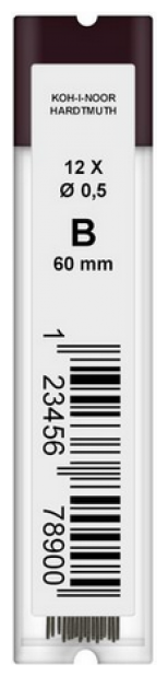 Грифель KOH-I-NOOR 4152 , 0.5мм 12 шт./кор. - фото №4