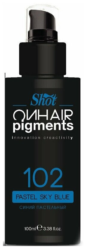 Shot Пигмент On Hair Pigments, 102 pastel sky blue, 100 мл
