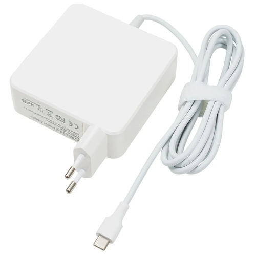 Блок питания для ноутбука Apple 20.2V, 4.3А max, 87W max (USB Type-C) A1719 A1534 A1708 A1706 A1989 A2159 A1932 A1707 A1990 блок питания для ноутбука 20v 3 25а max 65w max usb type c для asus apple dell lenovo thinkpad yoga honor magicbook xiaomi redmibook zenbook