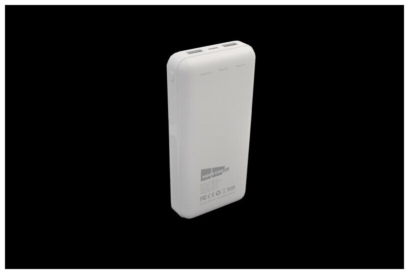 Аккумулятор внешний универсальный More Choice 20000mAh 2USB 2.1A White - фото №13