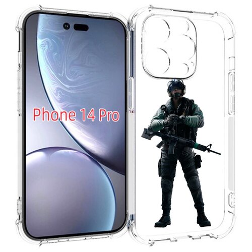 Чехол MyPads Tom-Clancy's-Rainbow-Six-2 для iPhone 14 Pro задняя-панель-накладка-бампер чехол mypads tom clancy s rainbow six 1 для iphone 14 plus 6 7 задняя панель накладка бампер