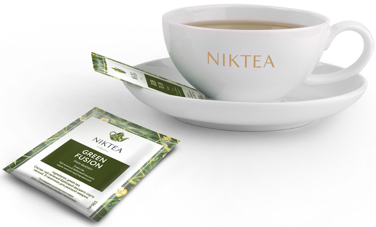 Чай зеленый Niktea Green Fusion / Грин Фьюжн в пакетиках, 25п х 1,75г