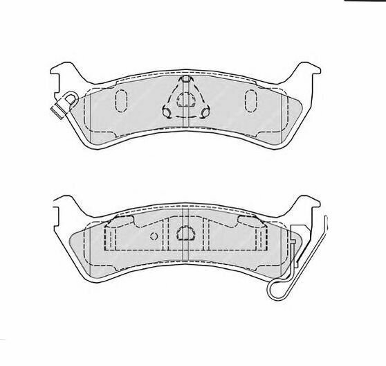 Колодки тормозные дисковые задние для JEEP GRAND CHEROKEE I (ZJ ZG) / Patron PBP1549