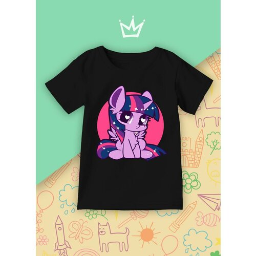 фото Футболка каждому своё, размер 128, черный