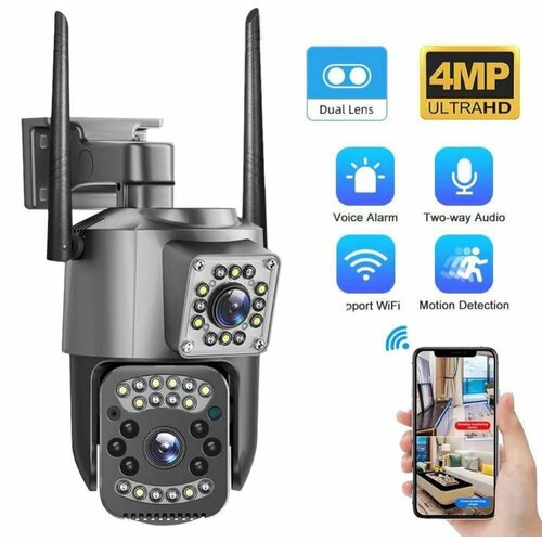 Камера видеонаблюдения Уличная камера видеонаблюдения Уличная поворотная камера видеонаблюдения 4G LTE 529900₽