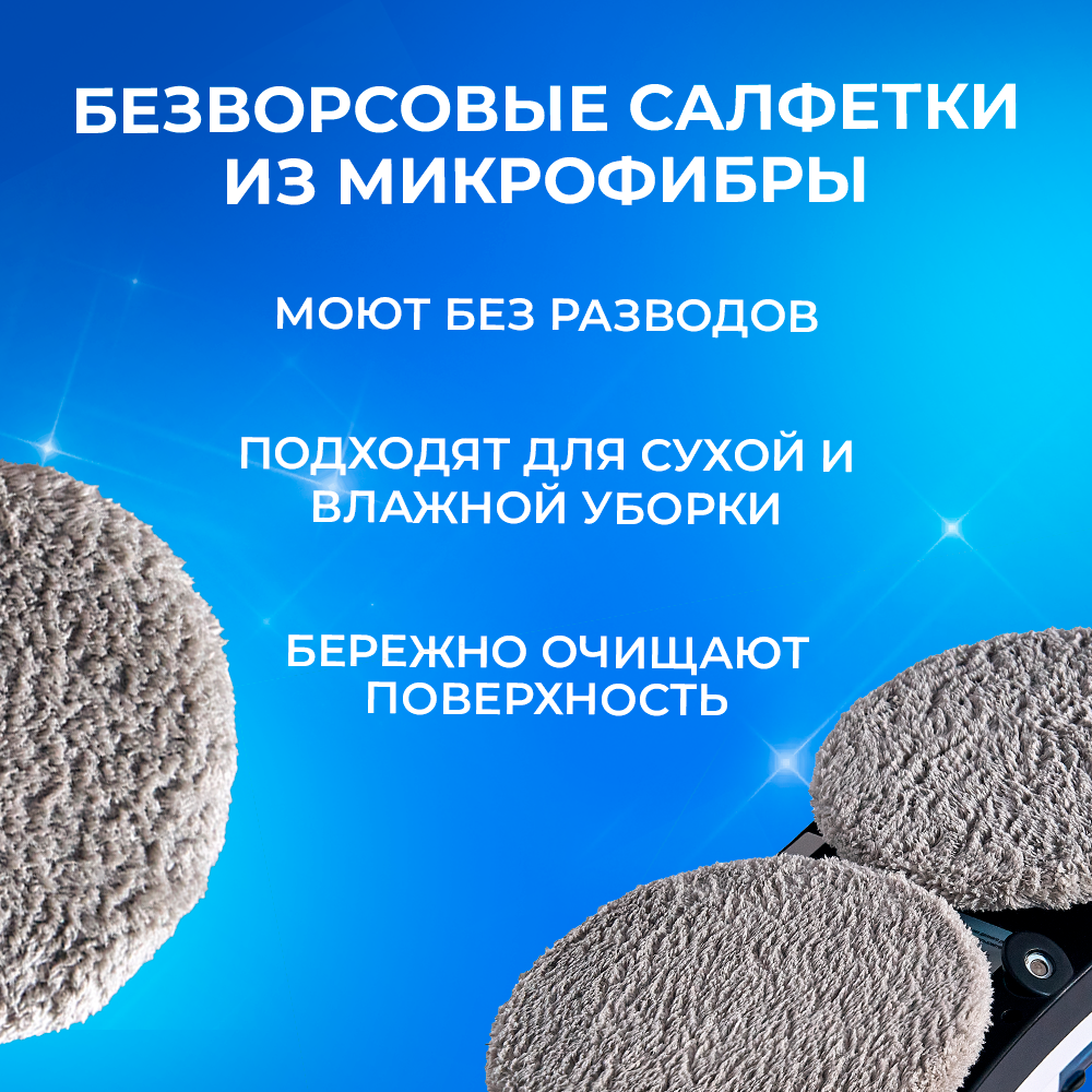 фото Салфетки из микрофибры Cleanbot 188 для стеклоочистителя