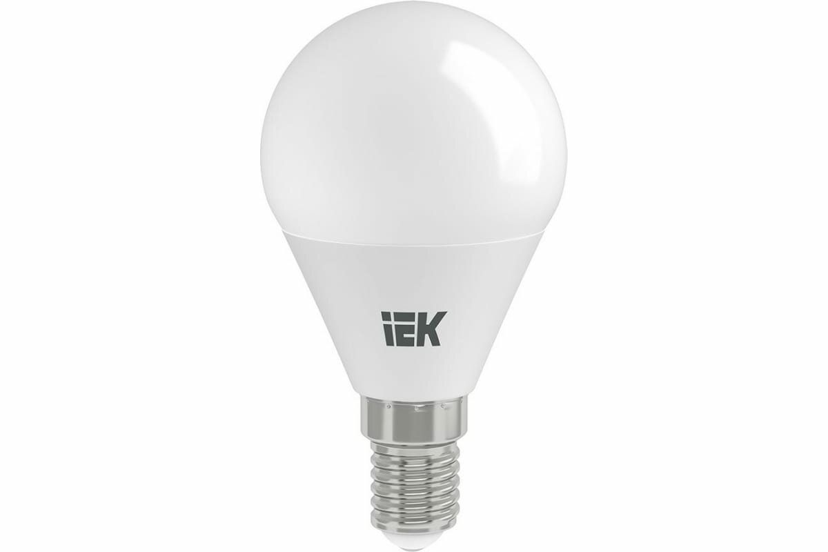 Лампа светодиодная LED 3вт E14 тепло-белый матовый шар ECO