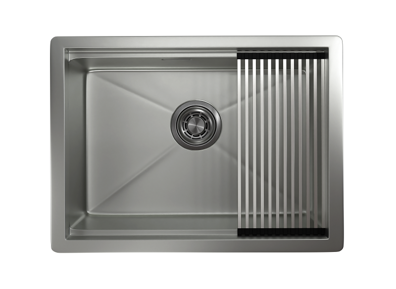 Кухонная мойка Granula Kitchen Space 44,5х60 KS-6045U графит матовый - фото №2