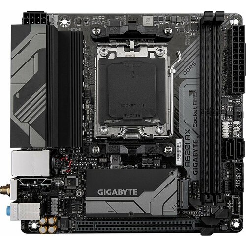 Материнская плата GIGABYTE A620I AX AM5 A620 2DDR5 2SATA 2M2 2USB 32 3USB 20 Type-C 1PCIx16 DPHDM 22290₽