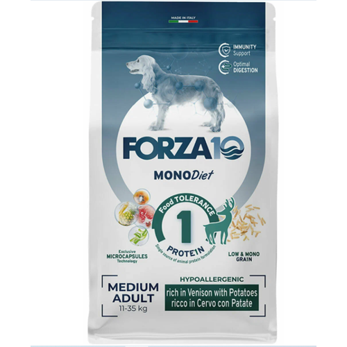 Forza10 Medium Diet Cervo/Patate 1,5 кг Диетический корм для взрослых собак средних пород из оленины