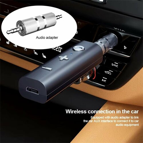 Audio Music Transmitter Bluetooth-аудиоприемник 50 35 мм AUX-адаптер для наушников динамиков авто 280₽