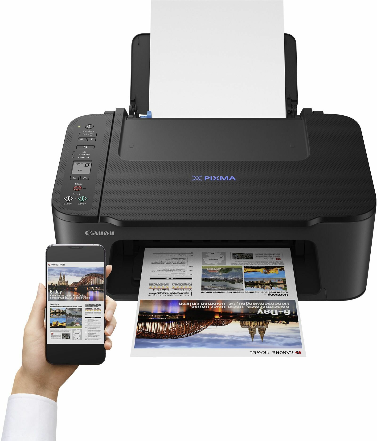 МФУ струйное Canon PIXMA TS3440, цветн, A4, черный — фото 1