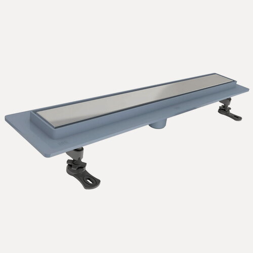 Изображение товара Трап линейный (душевой лоток) Vimarr G-2 516G244001050 400 мм с вертикальным выходом D50 мм, с решеткой под плитку (перевертыш)