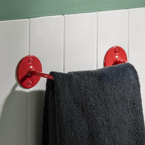 Изображение товара Держатель для полотенец настенный 28 см Trud Moroshka цвет Красный