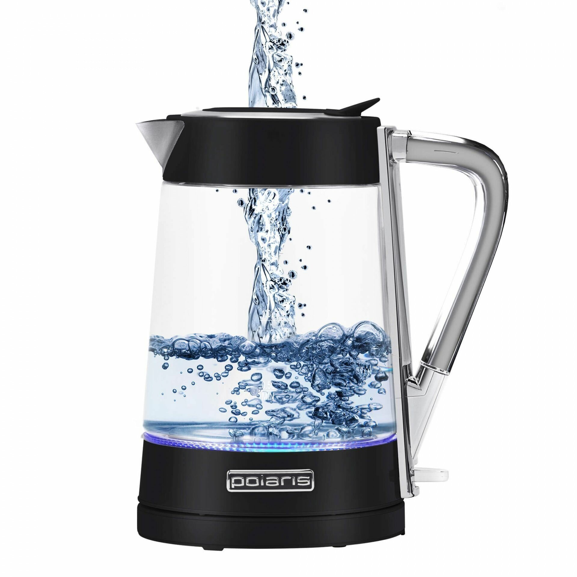 Электрочайник Polaris PWK 1715 CGL Water Way Pro, Черный