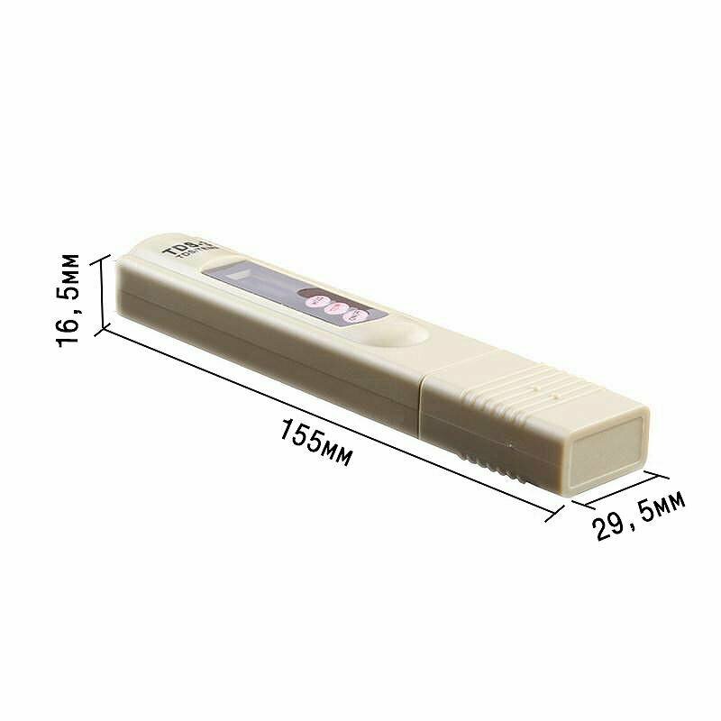 Тестер качества воды HM Digital TDS-3 TDS-метр, солемер, термометр для измеритель жесткости — фото 1