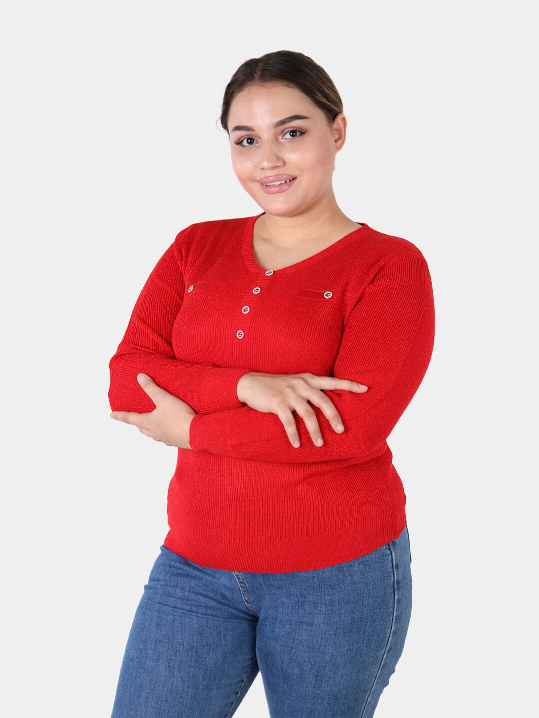 Свитер размер One Size, , красный — фото 1