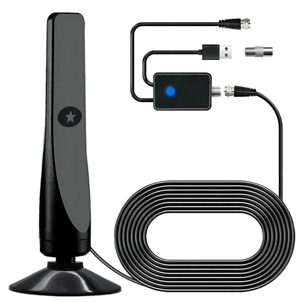 Телевизионная антенна цифровая комнатная HD дальность действия 1000 миль поддержка 4K 1080P и домашняя HDTV на старых телевизорах