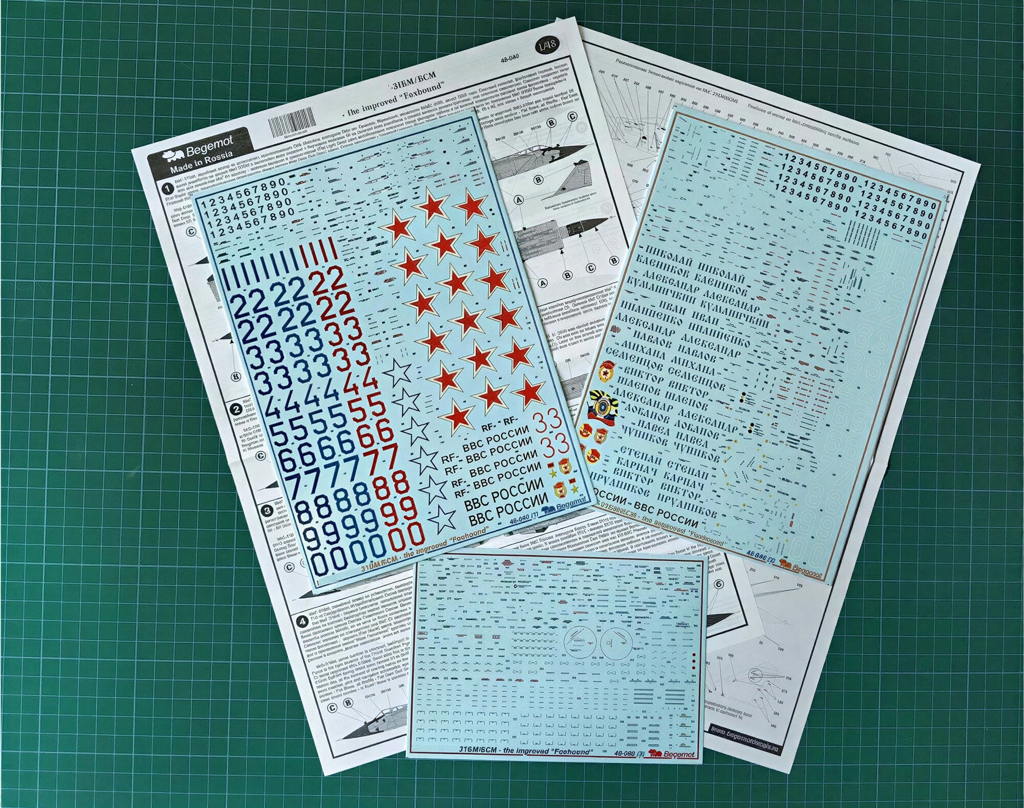 Декаль М_икоя_н М_иГ-31БМ\БСМ. Масштаб 1:48 — фото 1