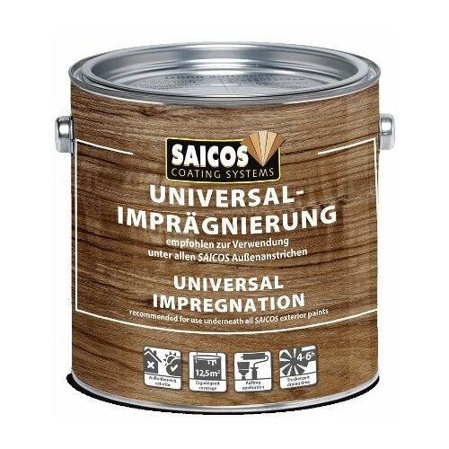 Пропитка Saicos Universal-imprägnierung (9004) для дерева против синевы, гнили (9004 Бесцветный,2,5 л.)