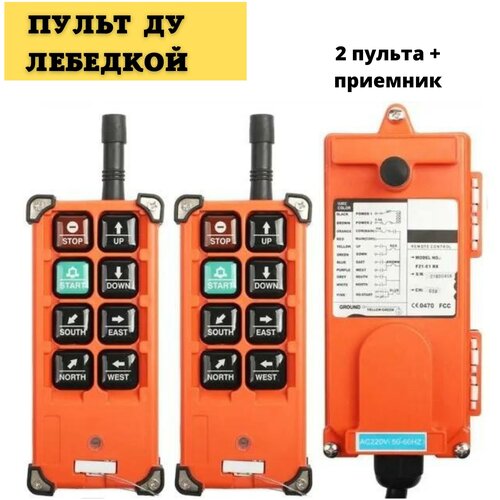 Промышленный пульт дистанционного управления 380В F21-E1B UHF 868 Mhz 2 передатчика + 1 приемник Пульт для лебедки