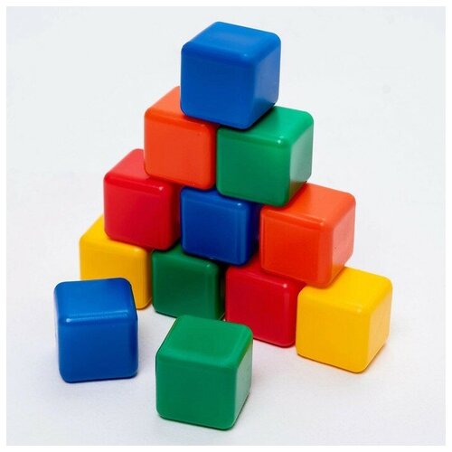 фото Набор цветных кубиков, 12 штук, 4 х 4 см, 1 набор sweet home