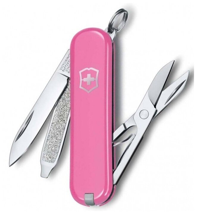 Нож-брелок Victorinox Classic SD Colors, 58 мм, 7 функций, "Cherry Blossom"