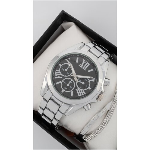 модные женские часы роскошные зеркальные серебряные часы женские часы браслет женские часы часы женские часы часы женские часы Наручные часы, черный, серебряный