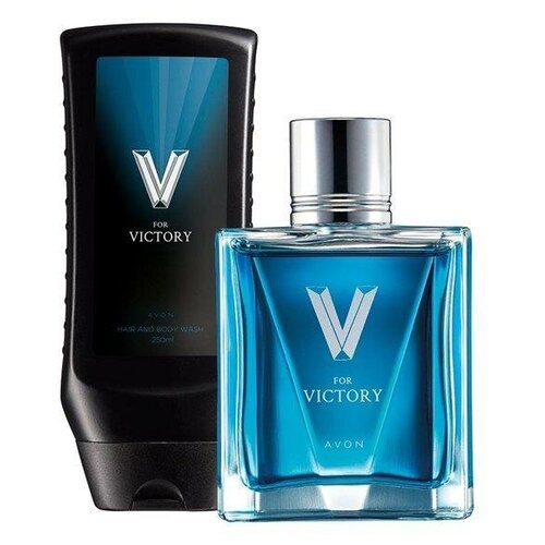 AVON Набор  for Victory (Туалетная вода 75мл + гель для душа 250мл)