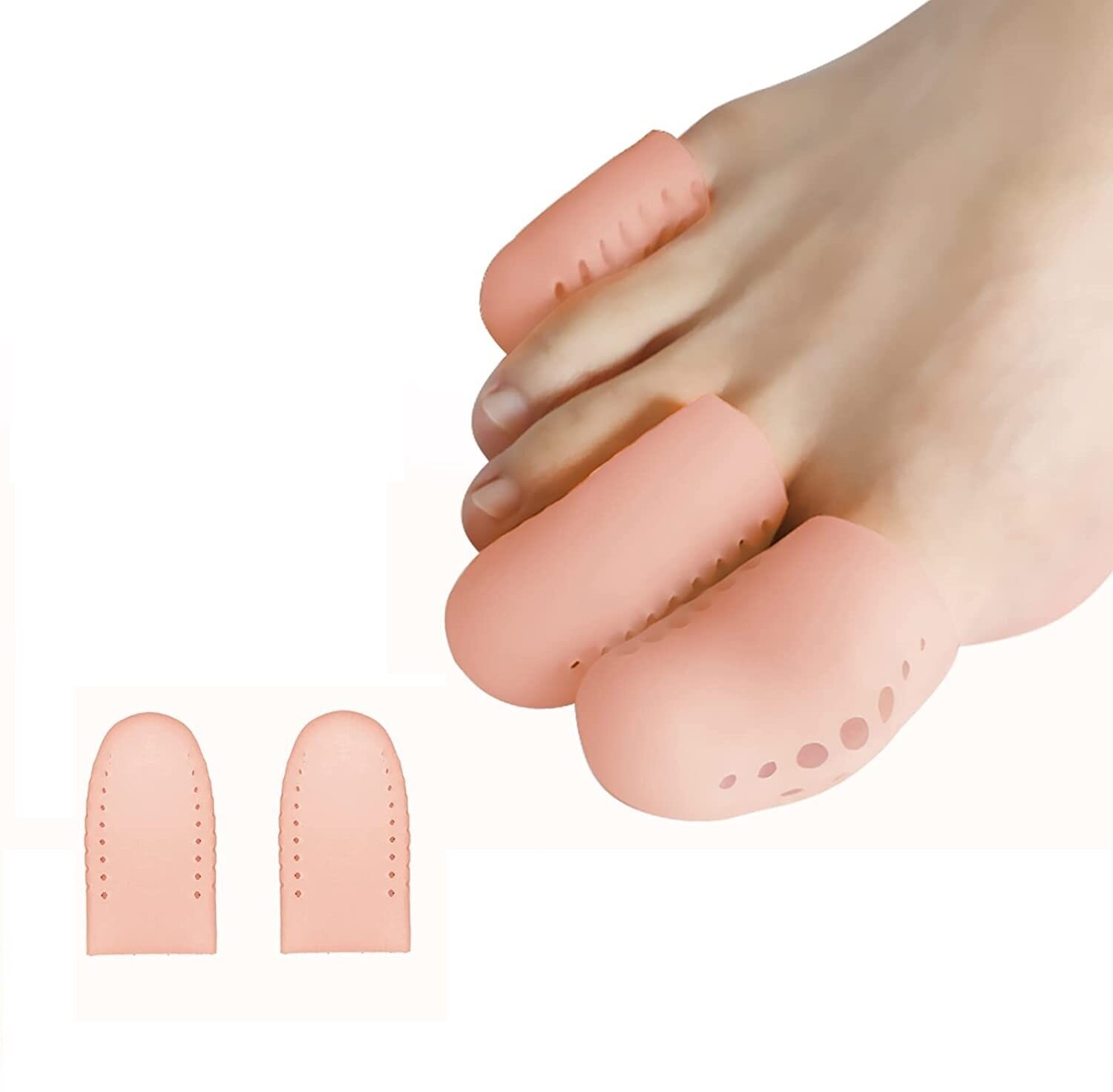 Дышащие силиконовые напальчники размер M (пара)