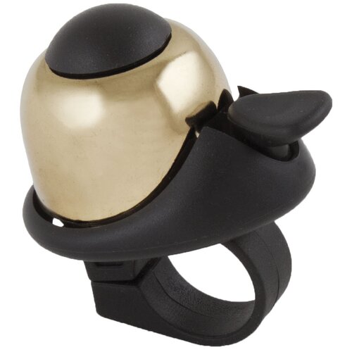 фото Звонок 5-420067 алюминиевый /пластик мини d=36мм громкий и долгий звук золотистый (на блистере) m-wave vinca sport