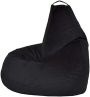 Кресло-мешок Груша черный цвет (размер XXXL) PuffMebel, ткань велюр