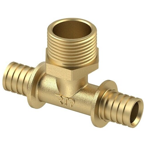 Тройник аксиальный с наружной резьбой 20х1/2